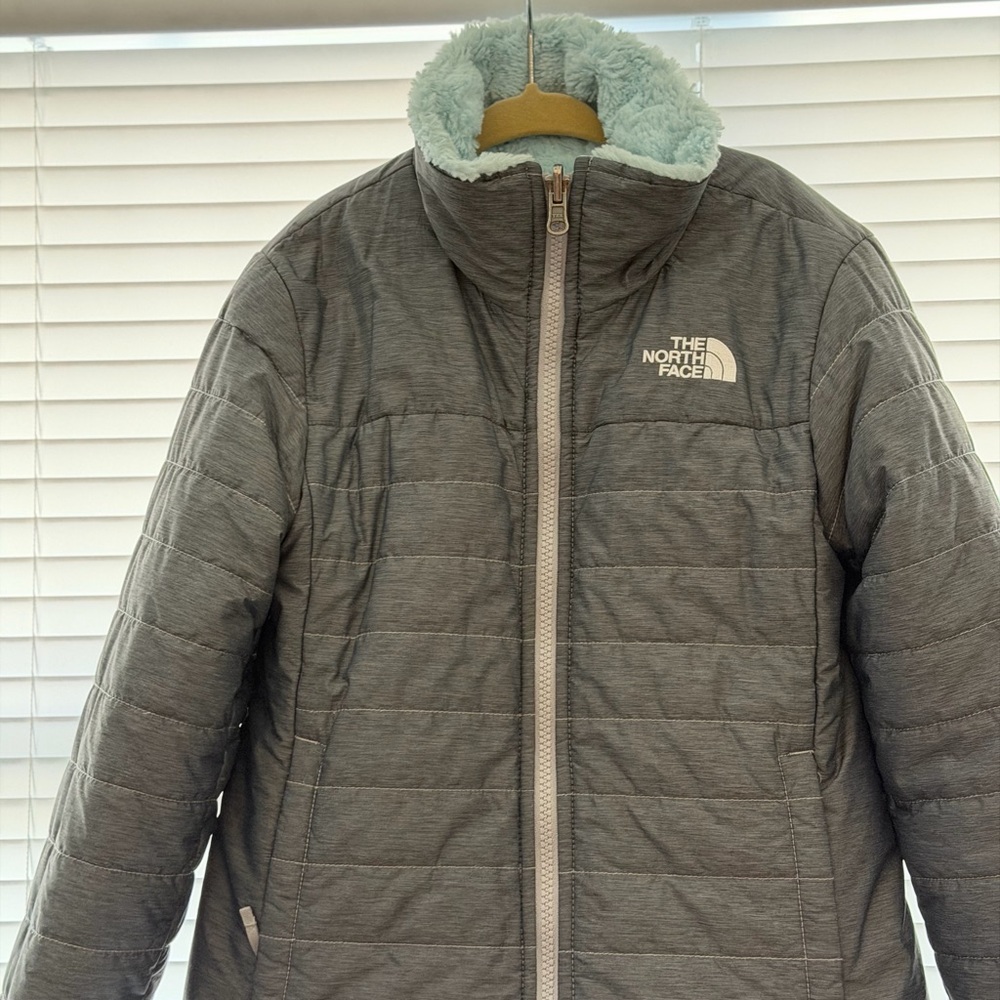 The North Face - Kids - Light Blue Fleece double sided Jacket- size Small